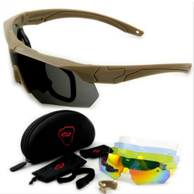Anti-Dampak Anti-Kabut Uv400 Pelindung Olahraga Menembak Berburu Kacamata Balistik Taktis Kacamata Keselamatan Eyeshield Militer