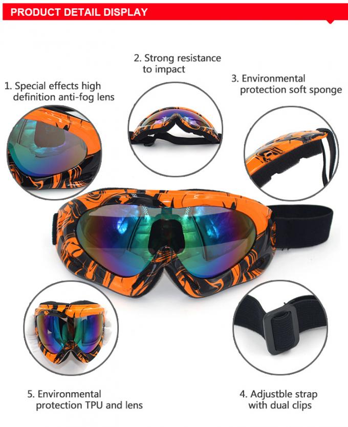 UV400 Keselamatan Protactive Scrooter Eyewear Dirt Bike Racing Goggle