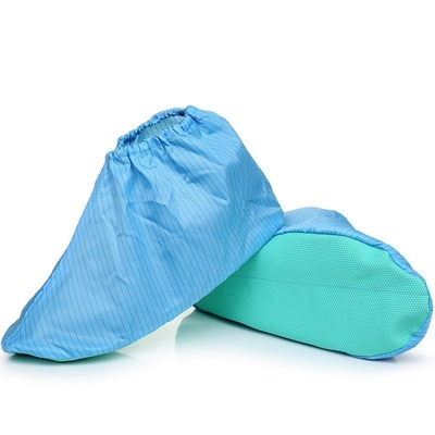 Tutup Sepatu sekali pakai Anti-statis Non Woven Strip Tutup Sepatu untuk Pabrik Elektronik