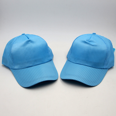 Antistatic Cleanroom Polyester Workshop Cap ESD Work Snapback Cap dengan Buckle Adjustable