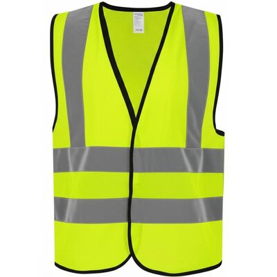 Omniseal tipe High Visibility Safety Vest tahan lama reflektif Vest untuk Gedung Konstruksi di pinggir jalan dan keselamatan lalu lintas